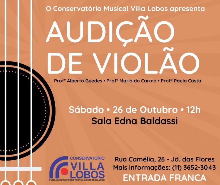 Audição De Violão Conservatório Fundação Instituto Tecnológico De Osasco 4050